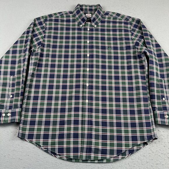 Brooks Brother The Original Polo Blue Green Plaid‎ Button Down Long Sleeve L - Picture 10 of 16